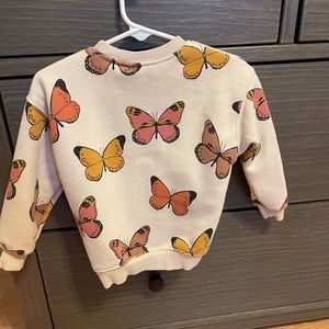 Zara toddler girl butterfly sweatshirt